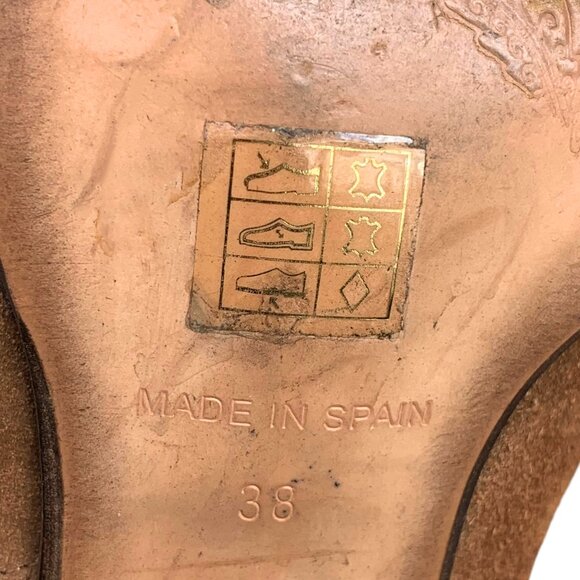 Free People Loveland Brown Suede Snake Embossed Zip Booties‎ - Picture 5 of 12